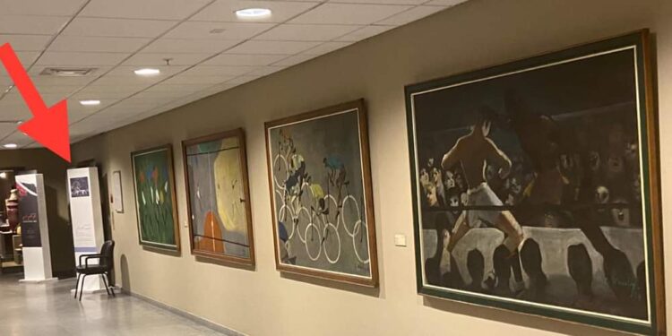 الحقيقة تجاة لوحات سيف وادهم وانلي بالنادي الأوليمبي ودور مكتبة الإسكندرية