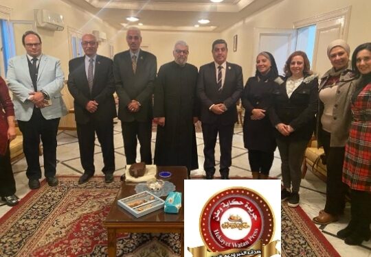 وفد حكاية وطن في زيارة لكنيسة القيامة وتقديم التهنئة للأخوة الإقباط بمناسبة عيد الميلاد المجيد