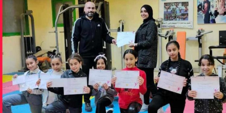 مركز التنميه الشبابية برأس سدر يكرم فريق المركز للجمباز
