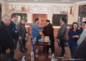 رئيس جهاز مدينة النوبارية يقدم التهنئة للاخوه المسيحيين بمناسبة الإحتفال بعيد الميلاد المجيد.