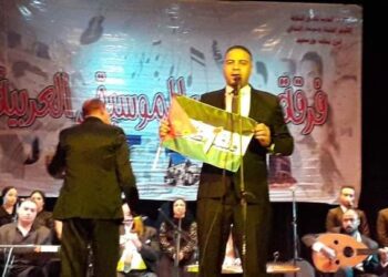 فرقة بورسعيد للموسيقي العربية تغني لفلسطين في أولي حفلاتها بالعام الميلادي الجديد