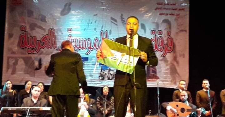 فرقة بورسعيد للموسيقي العربية تغني لفلسطين في أولي حفلاتها بالعام الميلادي الجديد