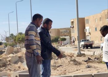 بدء خطة  اعمال  التجميل بمدينة رأس سدر 