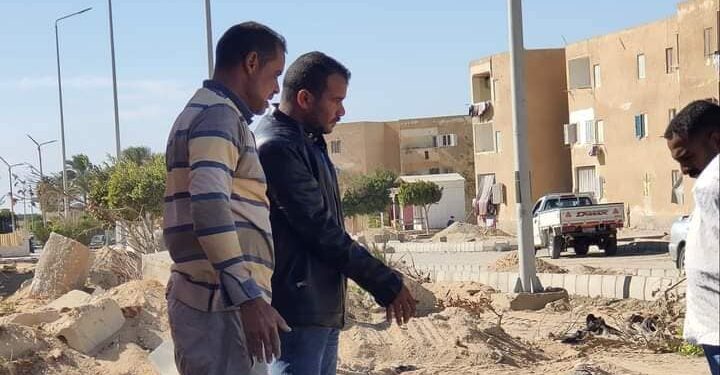 بدء خطة  اعمال  التجميل بمدينة رأس سدر