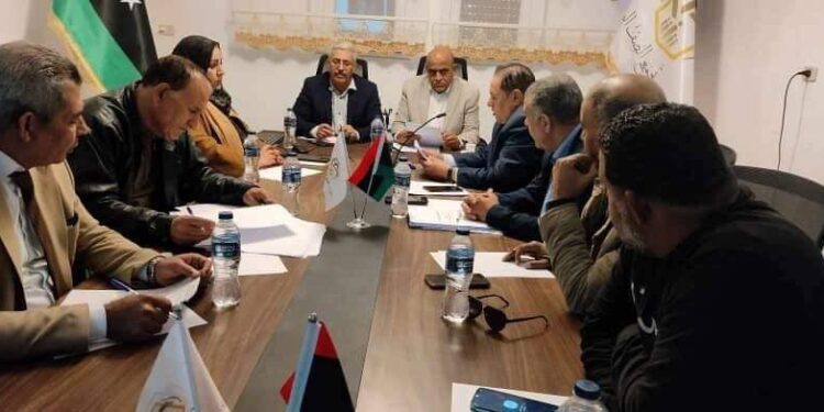 الغويل و أجتماع قيادات حزب تجمع الصف الوطني الليبى