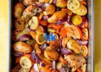 صينية فراخ مشوية بالزعتر