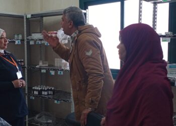 مدير «صحة ابشواى » يفاجئ الوحدات الصحية بالزيارة!