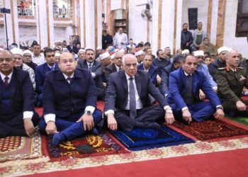 محافظ الجيزة يشهد إحتفال مديرية أوقاف الجيزة بذكرى الإسراء والمعراج بمسجد عبداللطيف بأبوالنمرس