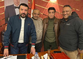 استقبال حافل للفنان مصطفى كامل في نقابة الموسيقيين 