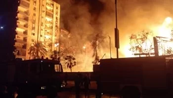  اندلاع حريق داخل مقر تصويرمسلسل المعلم باستوديو الأهرام !