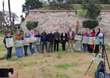 ختام ورشة الرسم الأولى بحدائق الشلالات بالأسكندرية!