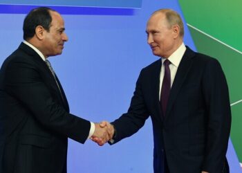 الرئيس السيسىي يهنىء فلاديمير بوتين بفوزة بالأنتخابات الرئاسية!