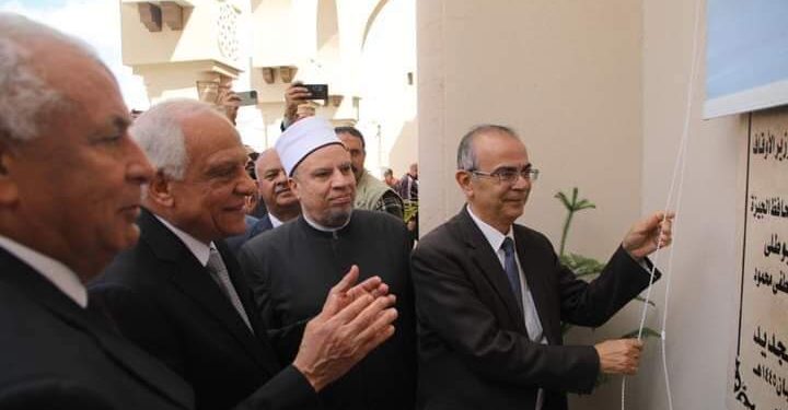 محافظ الجيزة يفتتح مسجد الدكتور مصطفي محمود الجديد