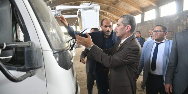 رحمي يتابع اعمال تطوير حديقة عمار بن ياسر و كورنيش المحلة