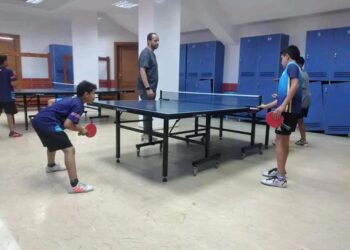 التدريب الأسبوعي للموهبة والبطل الأوليمبى «تنس الطاولة» بالبحر الأحمر