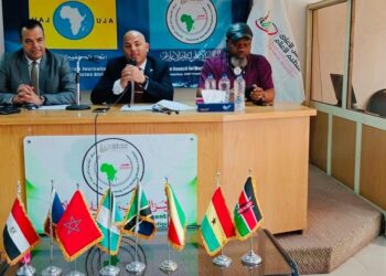 محاضرة للمهندس هيثم حسين للصحفيين الأفارقة بالمجلس الاعلي لتنظيم الإعلام 