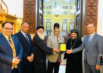 وفد تعليم الإسكندرية في ضيافة الانبا بالي برعاية قداسة البابا تواضروس الثاني بابا الإسكندرية 