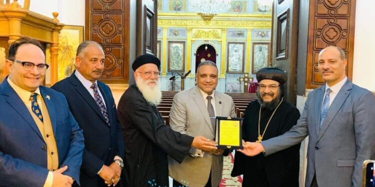 وفد تعليم الإسكندرية في ضيافة الانبا بالي برعاية قداسة البابا تواضروس الثاني بابا الإسكندرية