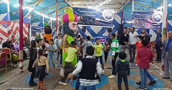 حزب الجيل الديمقراطى يقيم حفل افطار بمناسبة يوم اليتيم