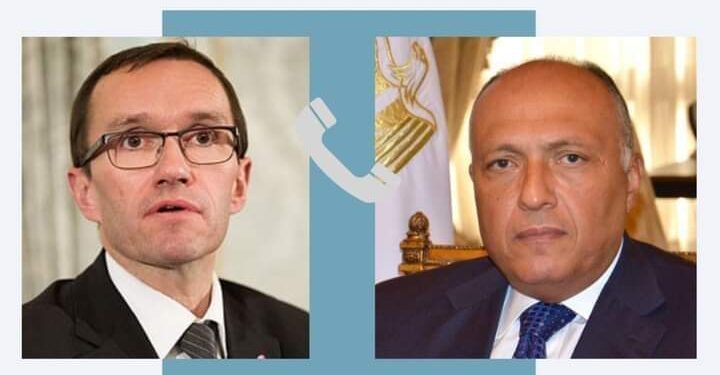 وزير الخارجية سامح شكري يتلقى اتصالاً من وزير خارجية النرويج