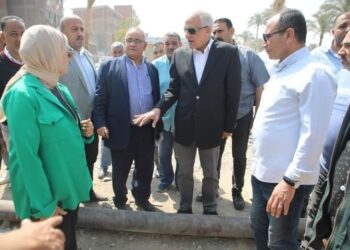 محافظ الجيزة يتابع أعمال تطوير المرحلة الثانية من محور المنصورية