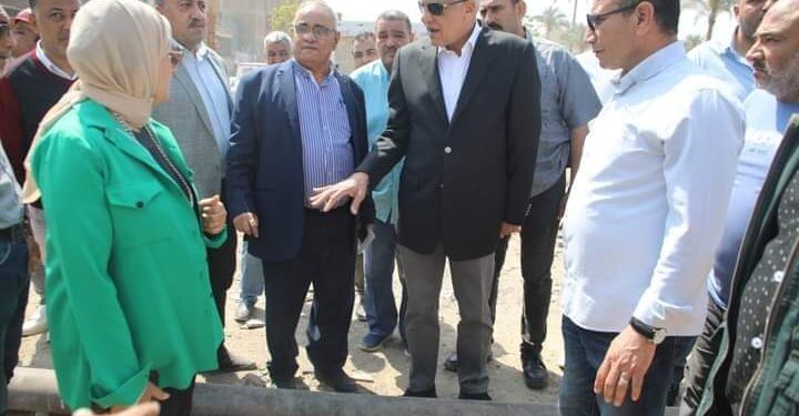 محافظ الجيزة يتابع أعمال تطوير المرحلة الثانية من محور المنصورية