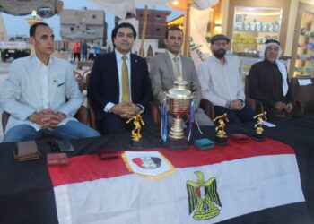 رئيس الإتحاد المصري للميني فوتبول أحمد سمير يتوج فريق الشيخ زويد