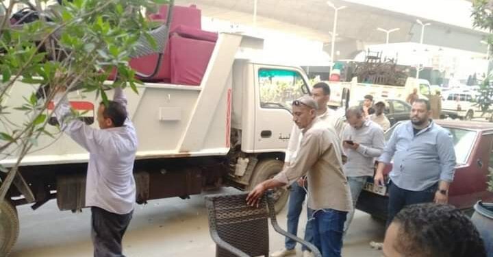 غلق وتشمبع ٥ كافيهات بالمريوطية بين شارعي الهرم وفيصل وقطع المرافق عنهم