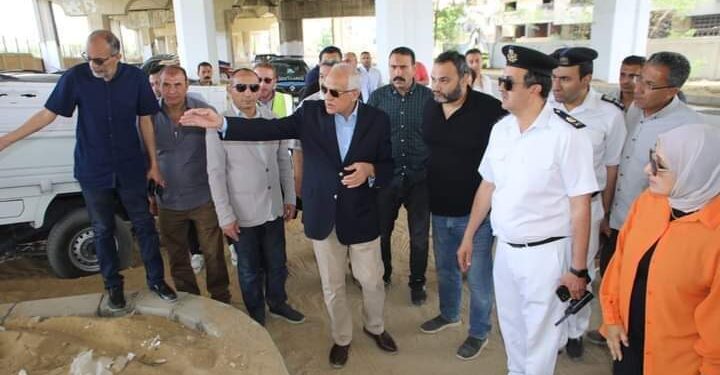 محافظ الجيزة يتفقد أعمال تطوير المناطق المحيطة بالمتحف المصري الكبير