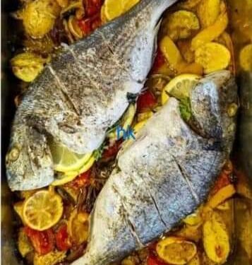 مطبخ_الشيف_حسن_كمال  سمك دنيس بالفرن