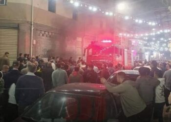 اندلاع حريق في جراج سيارات بمنطقة محرم بك