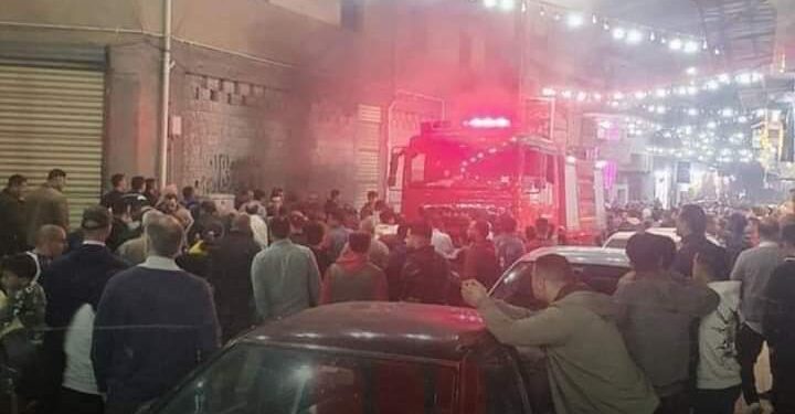 اندلاع حريق في جراج سيارات بمنطقة محرم بك