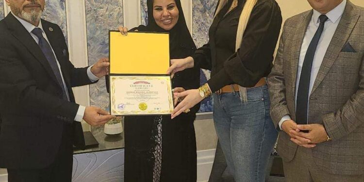 سهيلة المصطفي سفيرة للمجلس النرويجي للتسامح والسلام