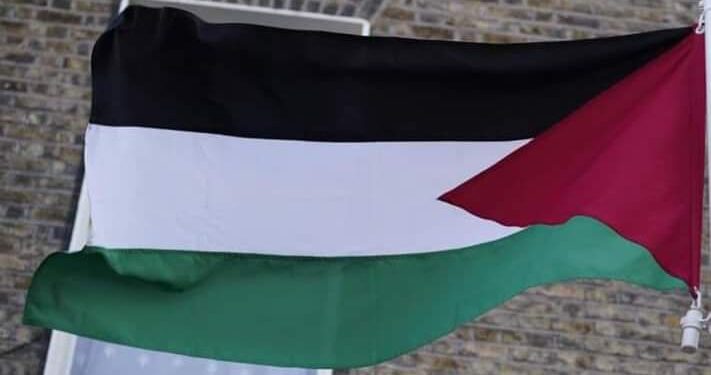 رفع العلم الفلسطيني فوق البرلمان الأيرلندي بعد اعتراف أيرلندا رسميا بدولة فلسطين