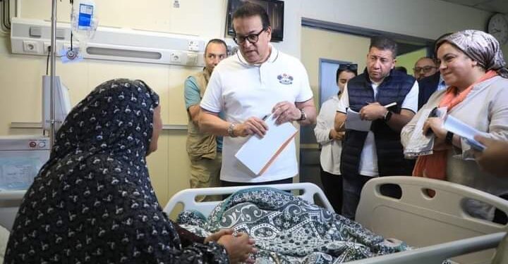 وزير الصحة فى جولة مفاجئة يتفقد مستشفى وادي النطرون التخصصي بالبحيرة