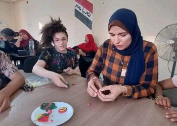 التدريب الفني لمركز الفنون والابداع لذوى القدرات والهمم بمركز شباب الغردقة