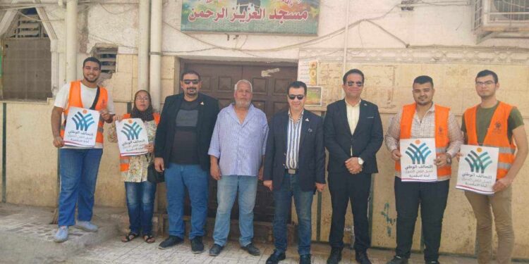 التحالف الوطني للعمل التنموي يهنئ المسلمين بعيد الاضحي بفرش المساجد