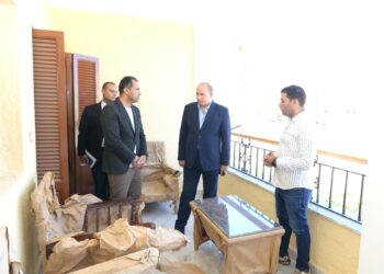 رئيس جامعة المنصورة يتفقد التجهيزات النهائية لافتتاح وتشغيل مصيف العاملين بمدينة جمصة