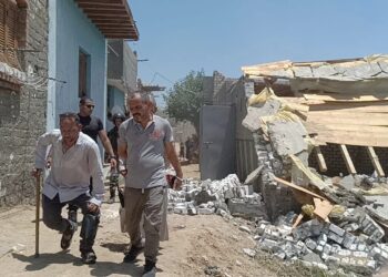 ابوطالب يتابع فعاليات الموجه الـ 23 بإزالة 8 حالة تعدى بالبناء المخالف بابوجنشو