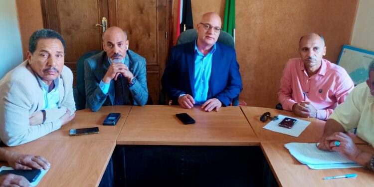 ابوطالب يترأس اجتماع منظومة العمل بالفيوم في إدارة الخدمات الزراعية بابشواي و يوسف الصديق