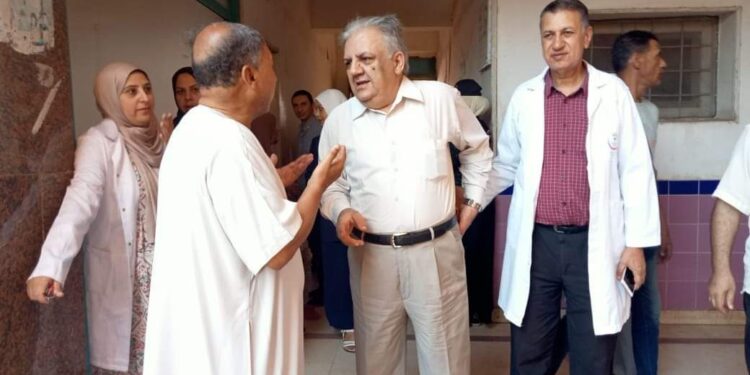 مكين فى زيارة مفاجئة لتفقد مستشفى منية النصر دقهلية