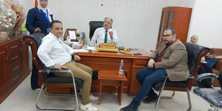 مكين يبحث الاستعدادات الخاصة بزيارة لجنة الاعتماد والجودة فى صدر المنصورة