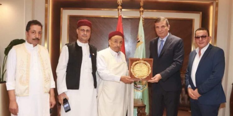 وزير الزراعه يستقبل وفد هيئة القبائل وشباب الوطن العربي