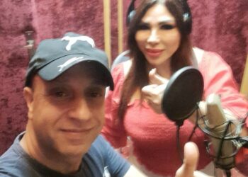 غادة إبراهيم تسجل أغانى مجلس العقلاء