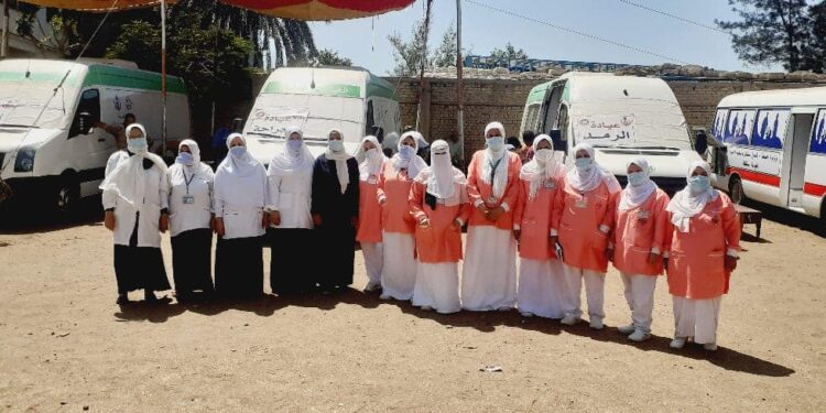 الكشف على 1448 مريضا ضمن فعاليات قافلة طبية علاجية فى قرية موسى العربى مركز بلقاس