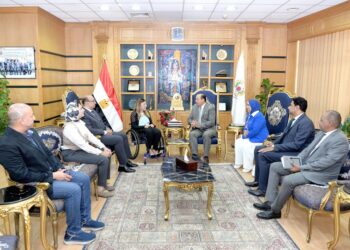 وفد المجلس القومي للأشخاص ذوي الإعاقة يزور جامعة المنصورة