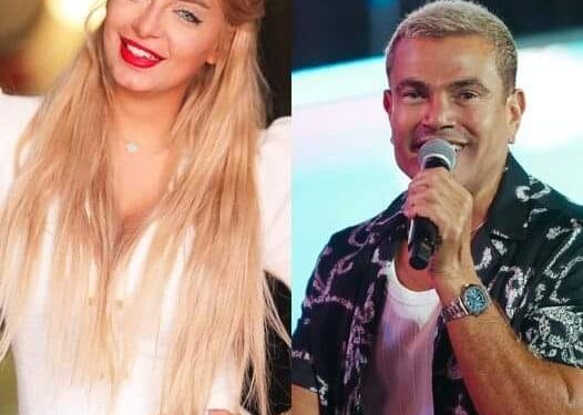 ظهور عمرو دياب مع الإعلامية مي حلمي !!