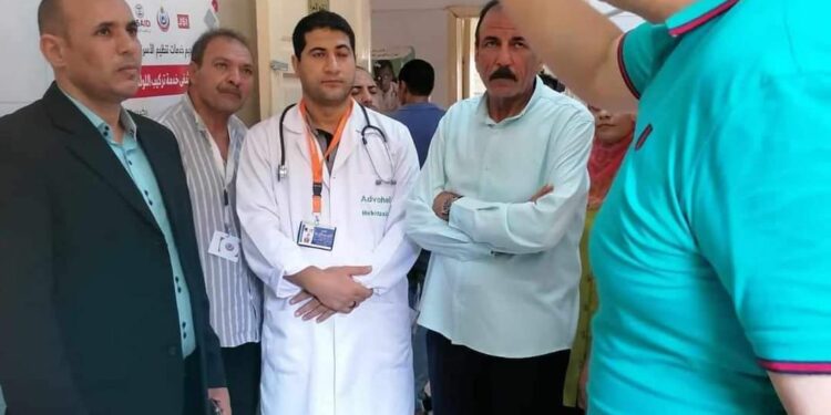 رئيس مدينة ابشواى ومدير الإدارة الصحية يشهدان انطلاق 100 يوم صحة