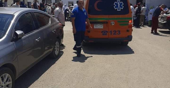 الدكتور خالد عبدالغفار يتابع تداعيات حريق مستشفى السادات المركزي 