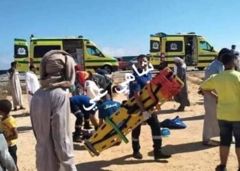 حادث اليم بطريق جبله سنورس الزراعي أسفر عن وفاة سيدة وإصابة 4